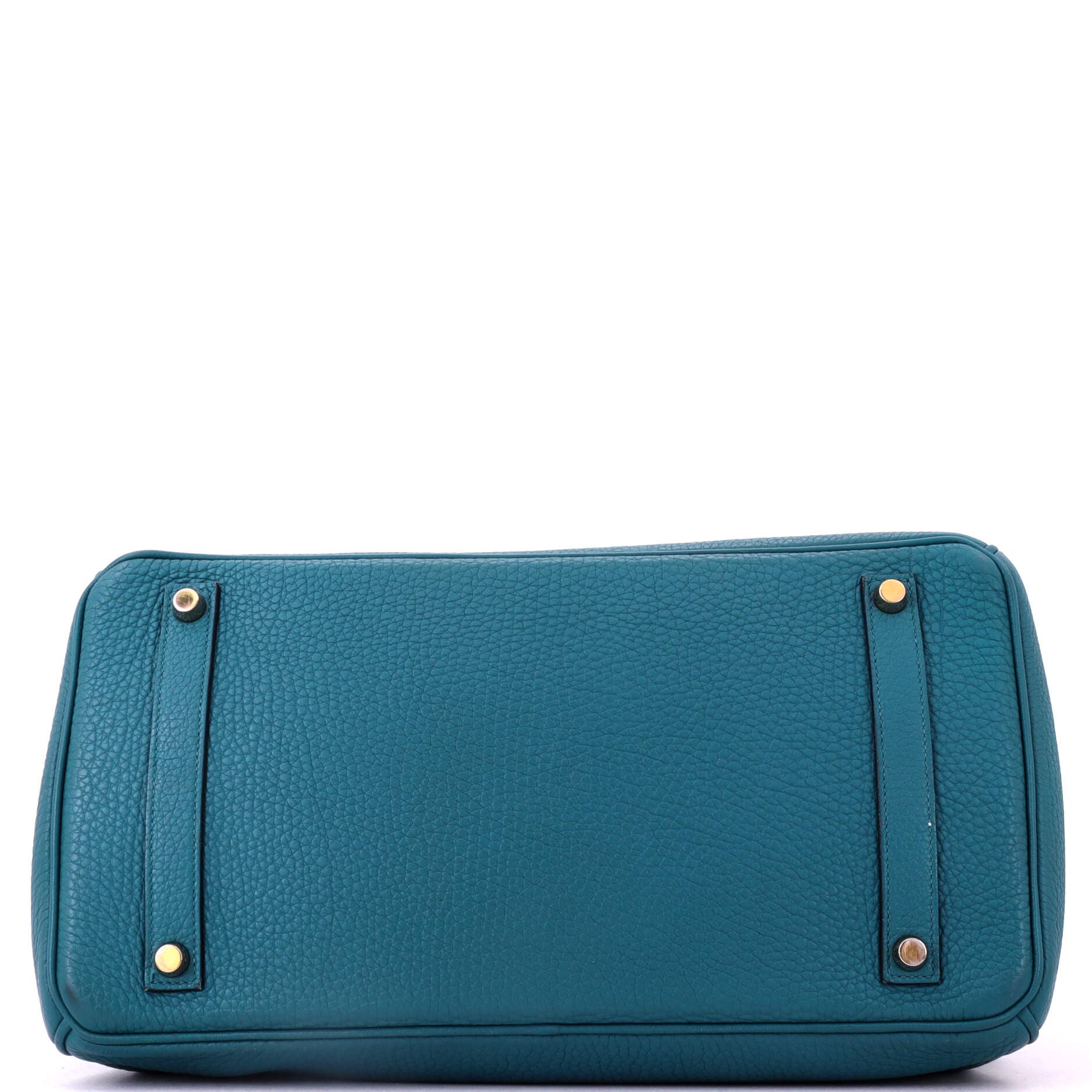 Birkin Handbag Blue Clemence with Gold Hardware 35, Alternate, color, Blue