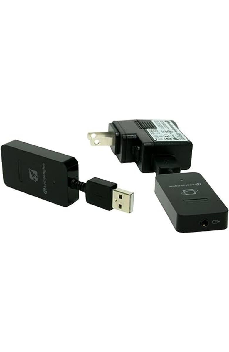 Audioengine W3 Wireless Audio Adapter Transmitter and Receiver, Main, color, Black