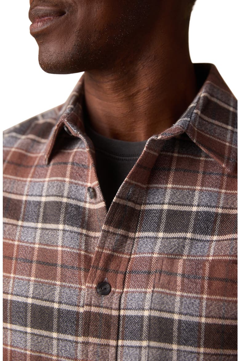 Louis Heavyweight Flannel Overshirt, Alternate, color, SPICED BRANDY
