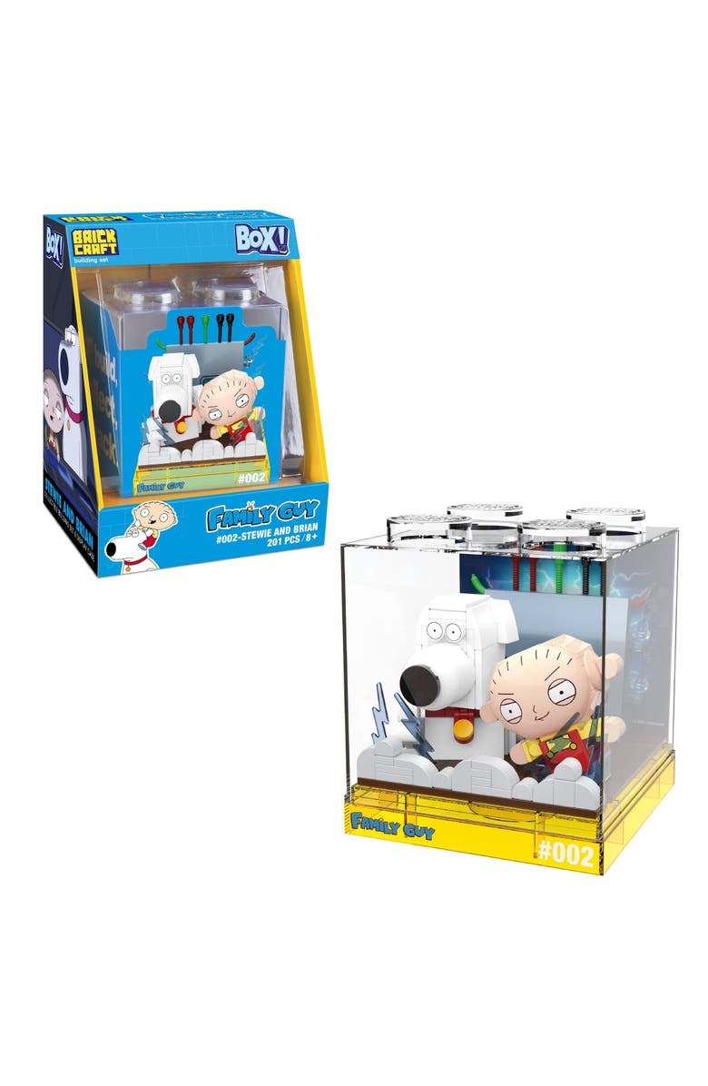 Brickcraft Family Guy Stewie and Brian BOX! #002 Building Set, Main, color, NO COLOR