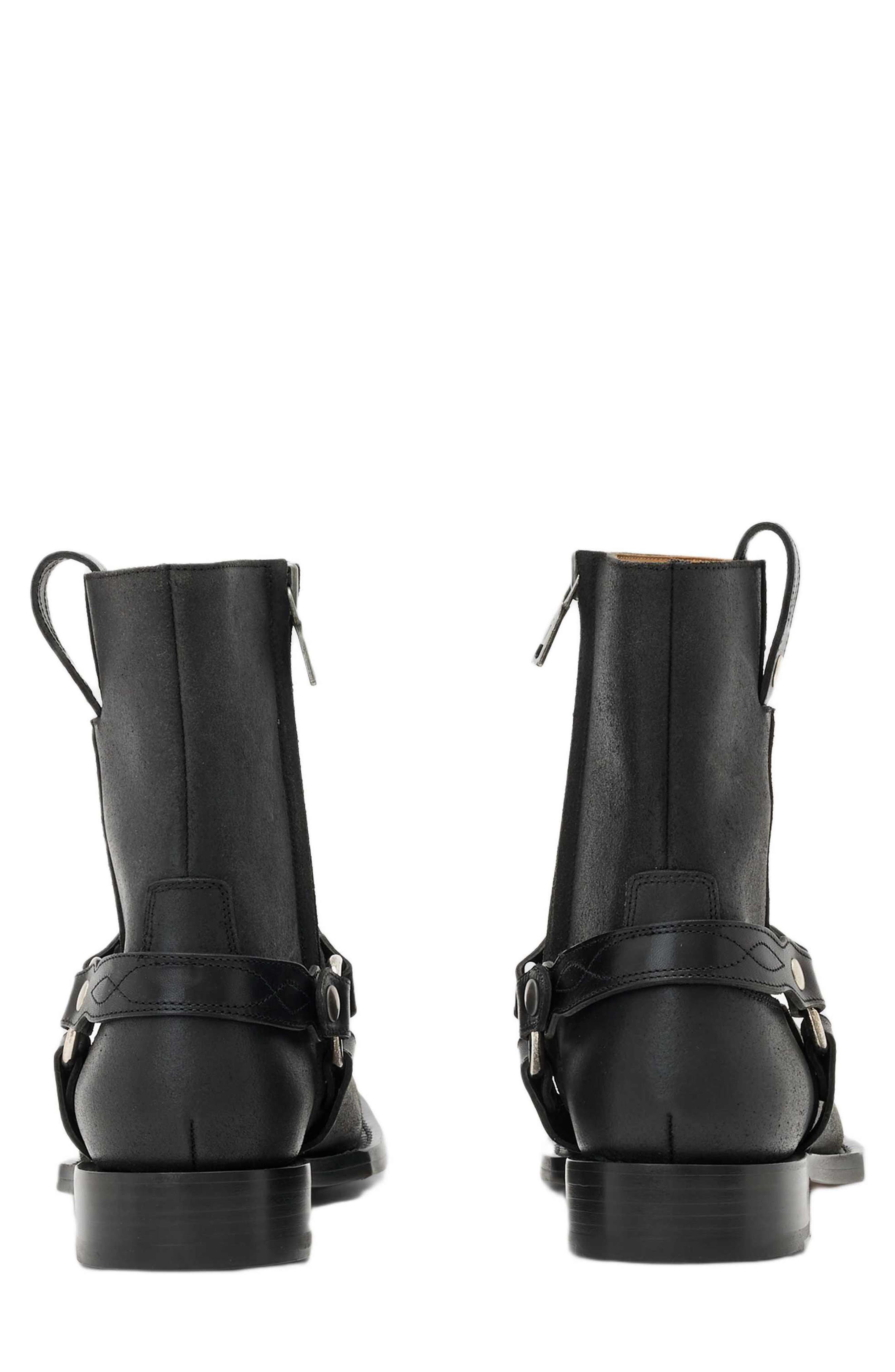John Varvatos Broome Harness Boot, Alternate, color, Black