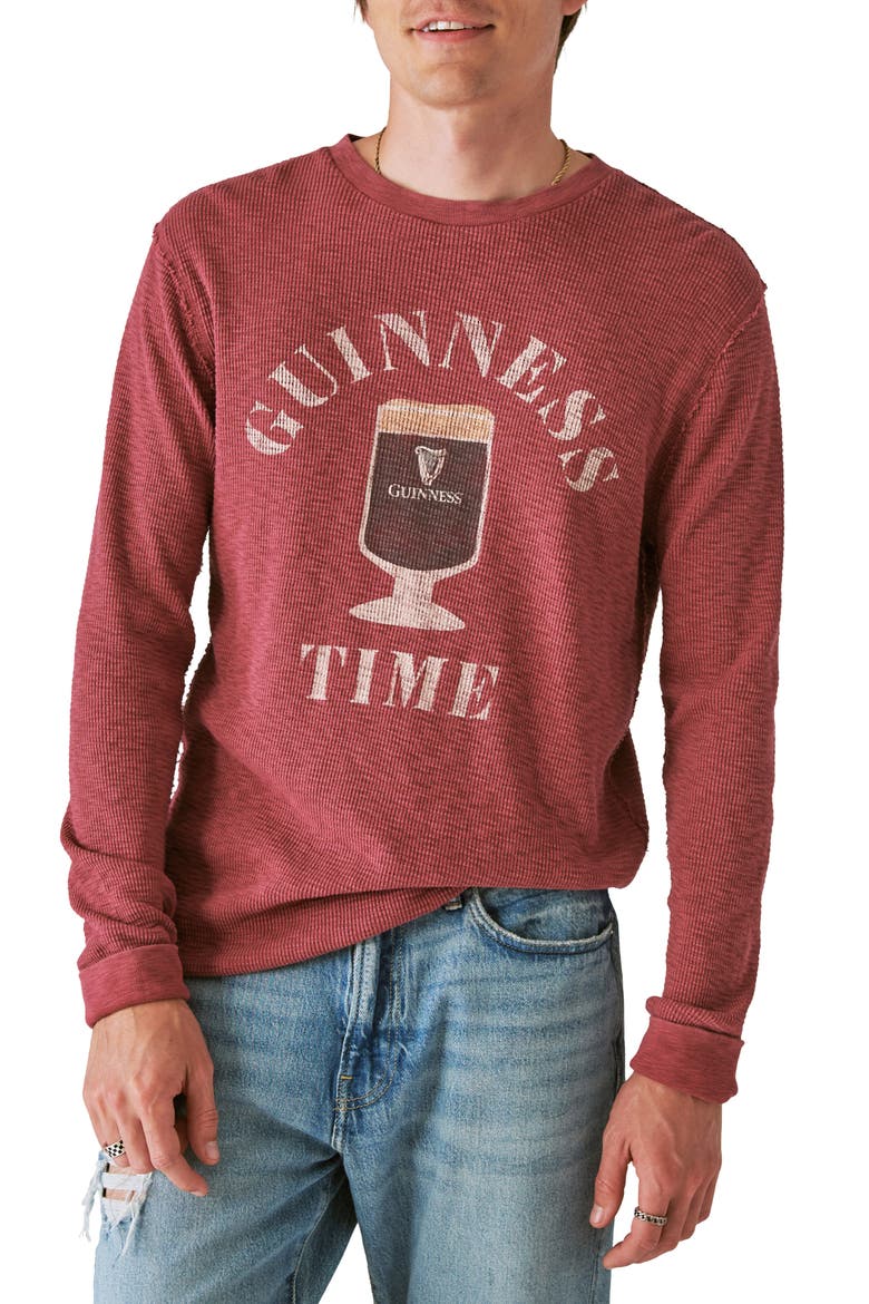 Guinness Thermal Cotton Top, Main, color, CORDOVAN