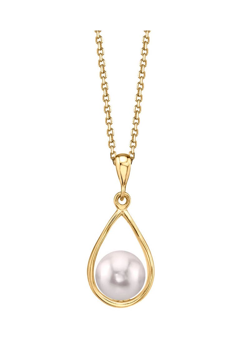 Freshwater Pearl Jess Pendant, Main, color, Yellow Gold