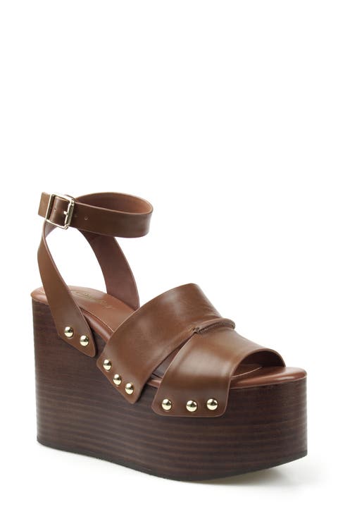 Savoyy Faux Leather Wedge Sandal
