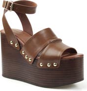 Candie's Savoyy Faux Leather Wedge Sandal