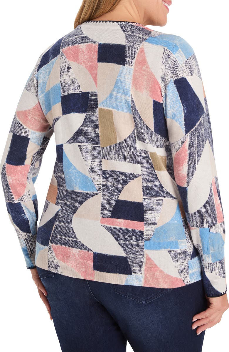 NIC+ZOE Set Sail Sweater, Alternate, color, Blue Multi