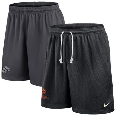 Men's Nike Black/Gray Oklahoma State Cowboys 2025 Sideline Reversible Performance Shorts