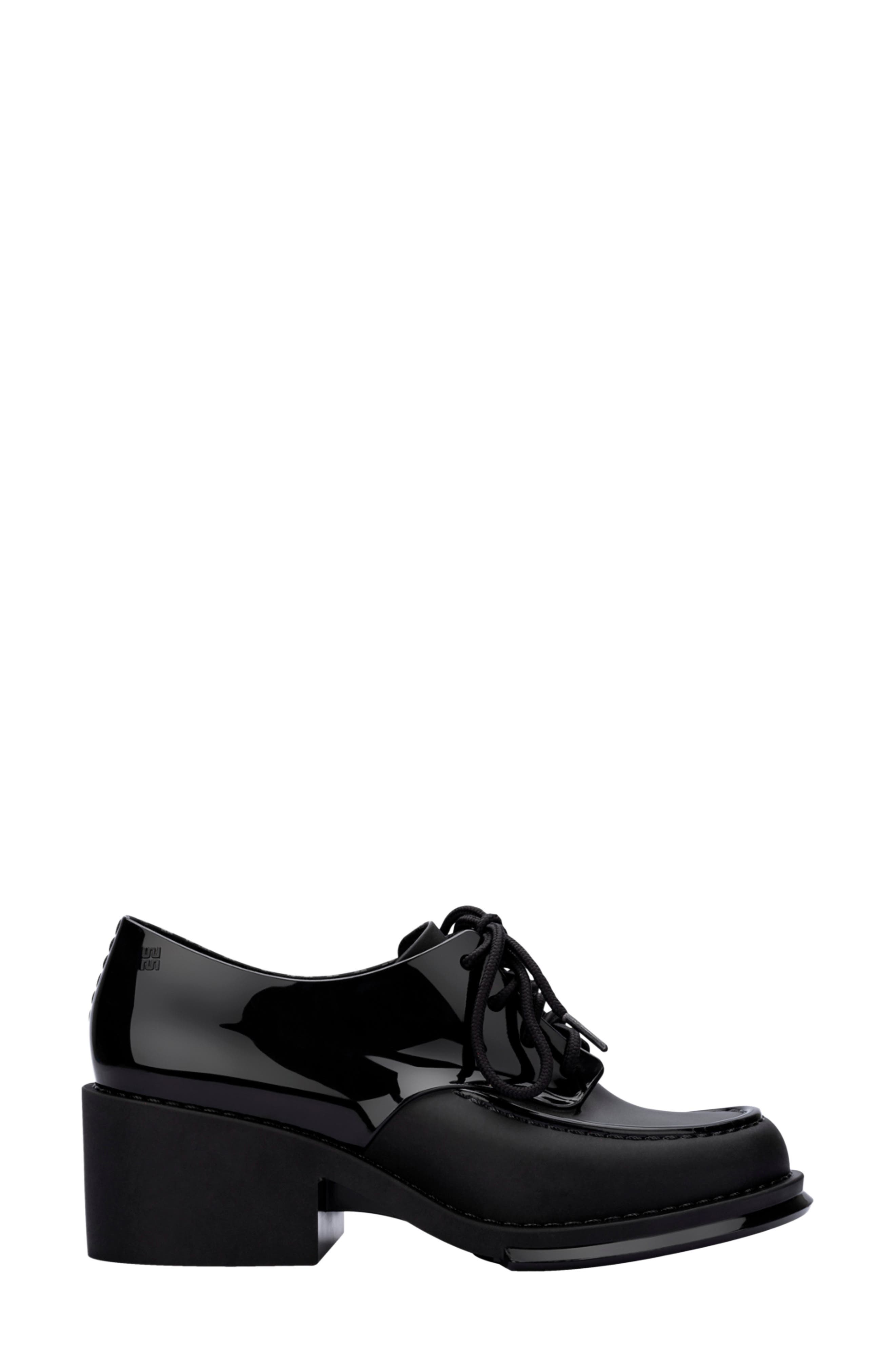 Tailor Block Heel Loafer, Alternate, color, BLACK