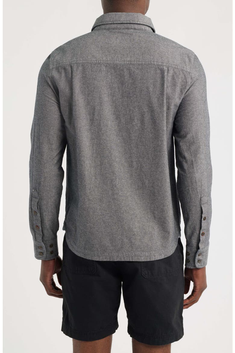 Tradesman Chambray Button-Up Shirt, Alternate, color, OBSIDIAN SOLID
