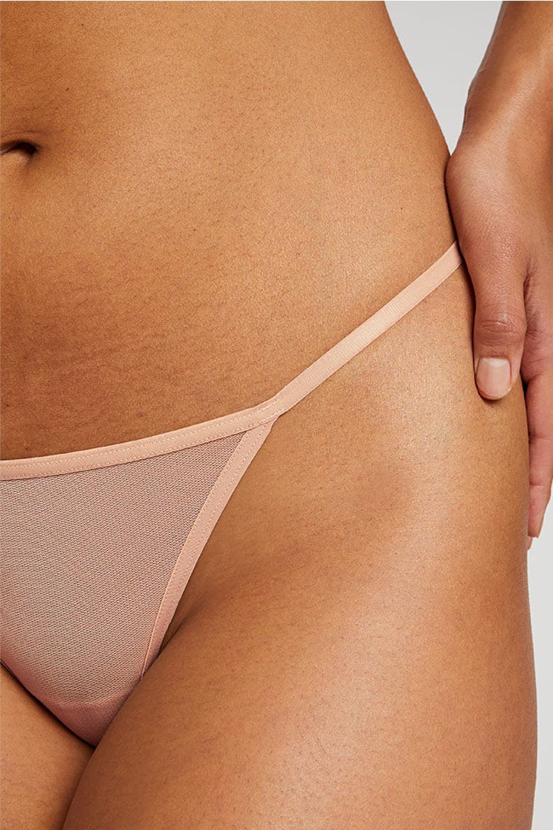 Sieve String Thong, Alternate, color, Buff