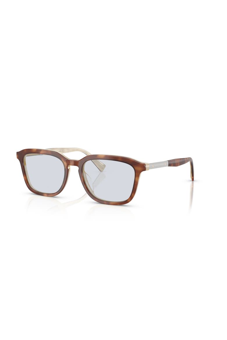 53mm Rectangle optical glasses, Main, color, Brown