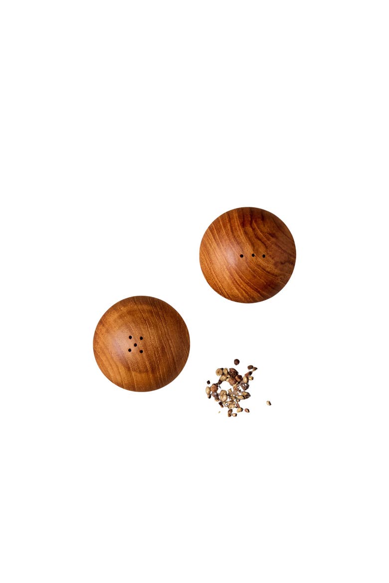 Teak Salt & Pepper Shaker Set, Main, color, Teak