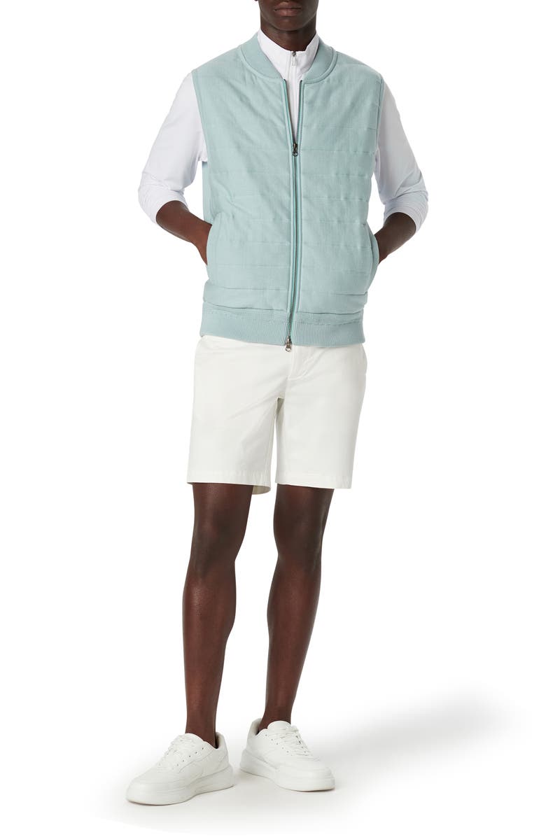 Bugatchi Cotton Zip-Up Sweater Vest, Alternate, color, 