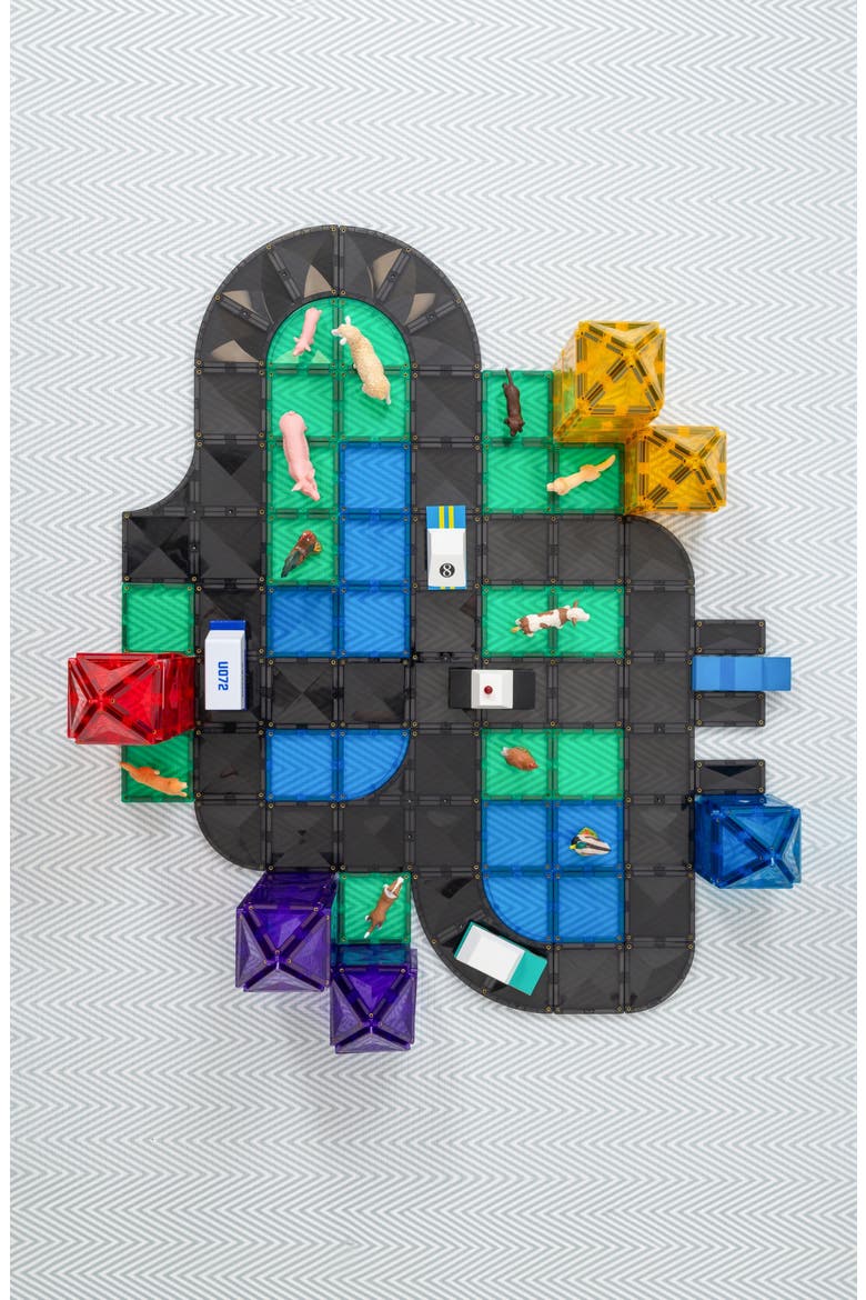 Kids' Roads Magnetic Tiles 48-Piece Creative Pack, Alternate, color, BLACK