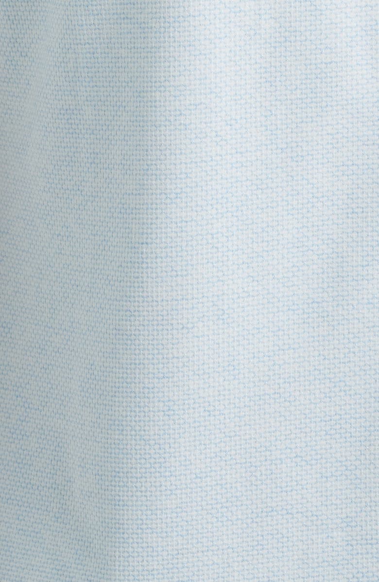 Robert Barakett Keyes Slim Fit Microprint Short Sleeve Knit Button-Up Shirt, Alternate, color, Blue