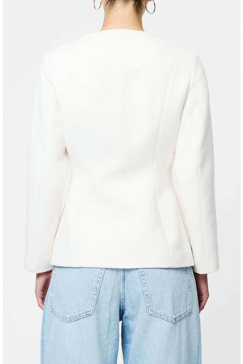 Boiled Wool Jacket, Alternate, color, PORCELAIN CREAM