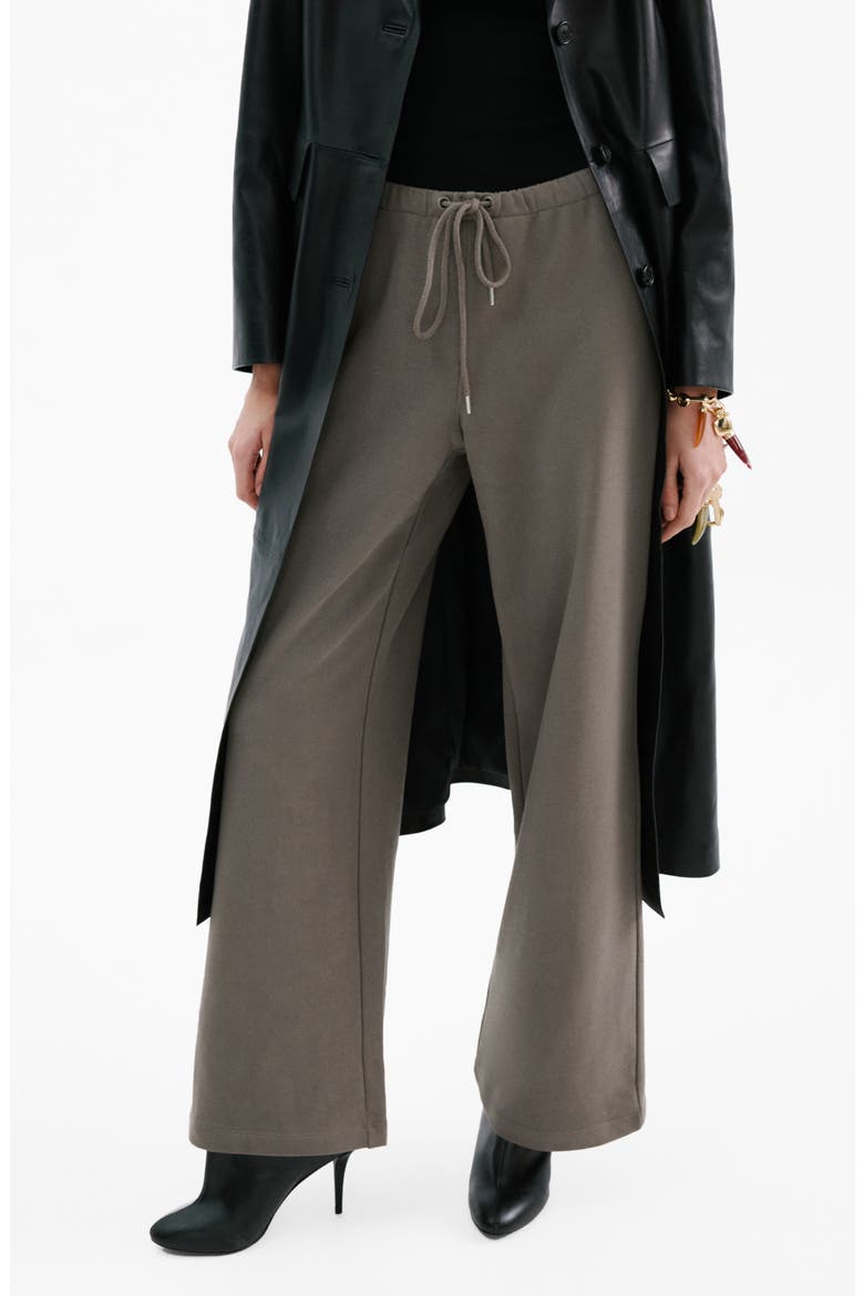 Drawstring Waist Cotton Sweatpants, Main, color, GREY