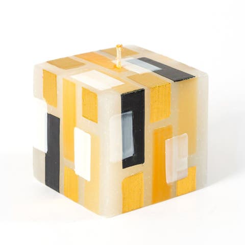 Klimt Painted Cube Candle
