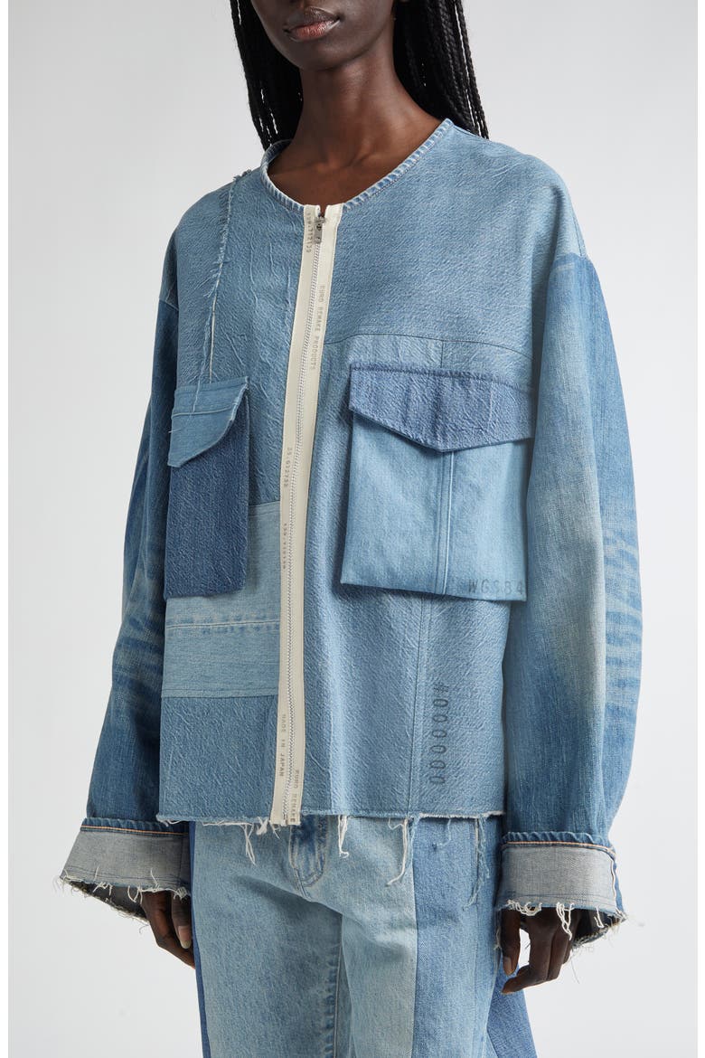 Remake Denim Military Mark II Jacket, Alternate, color, INDIGO