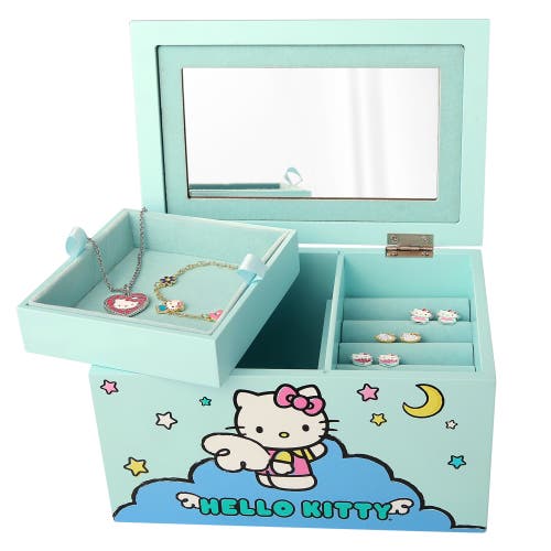Hello Kitty Cloud Jewelry Box With Tray In Blue