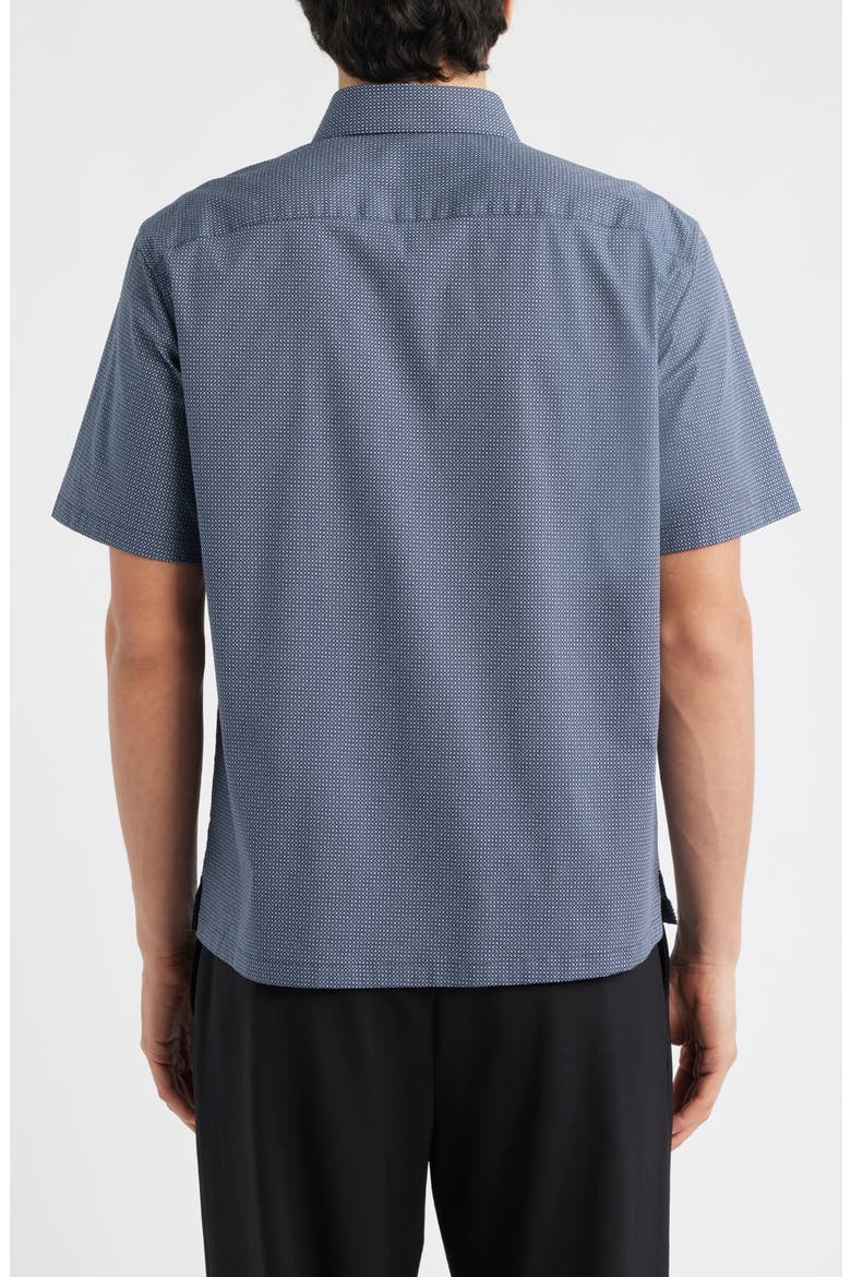 Irving Short Sleeve Stretch Cotton Button-Up Shirt, Alternate, color, OCEAN AIR MULTI