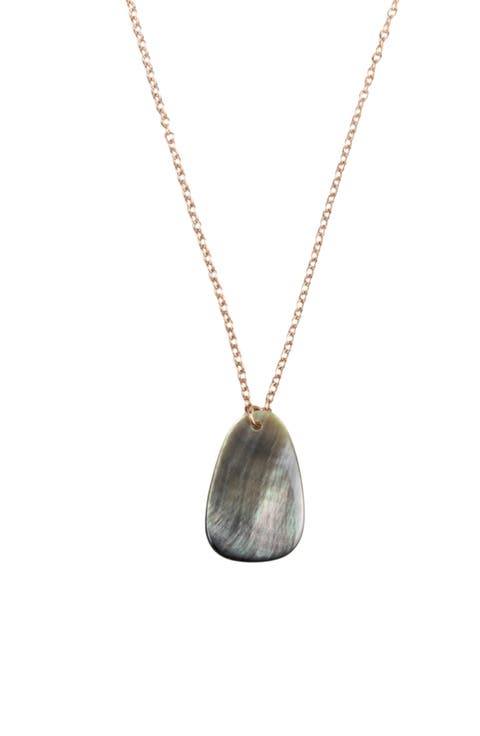 Mother-of-Pearl Trapezoid Pendant Necklace