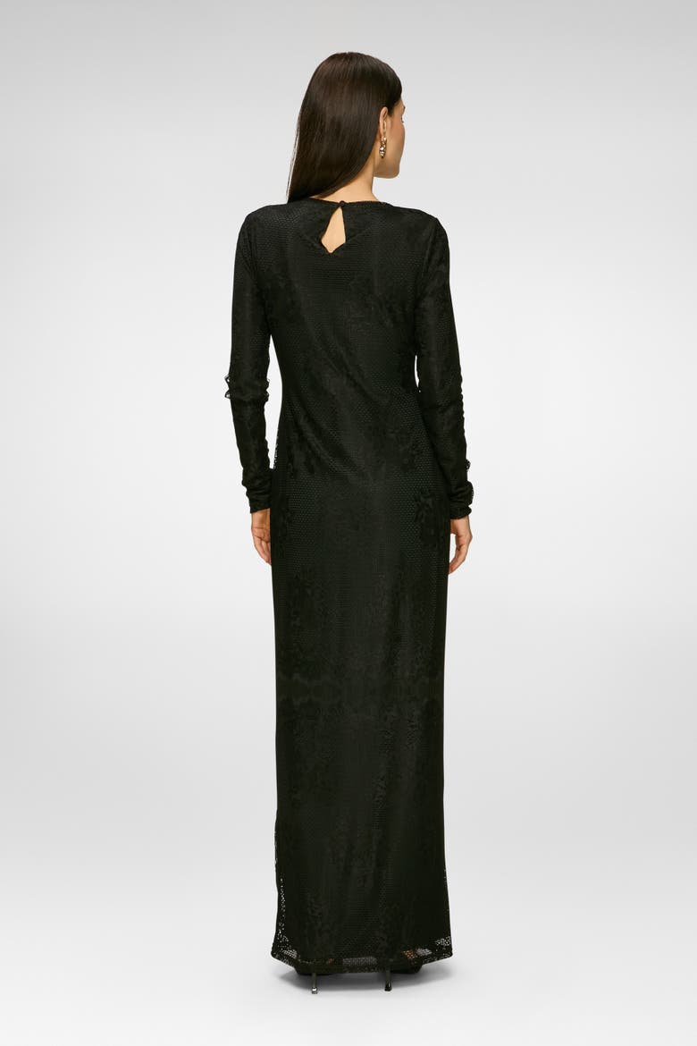 Stella Lace Dress, Alternate, color, Black