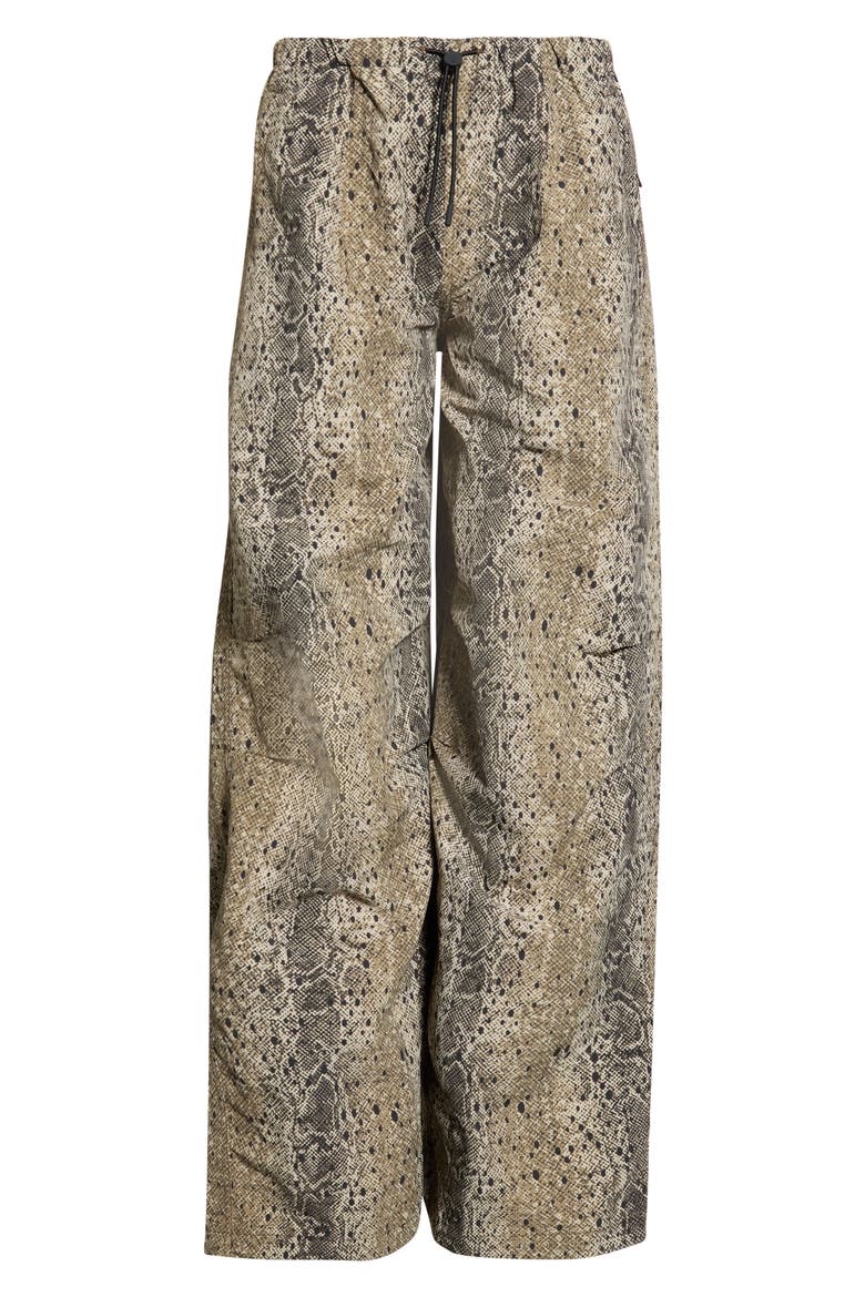 x Zendaya Python Print High Waist Wide Leg Performance Pants, Alternate, color, ANTLER/ BLACK