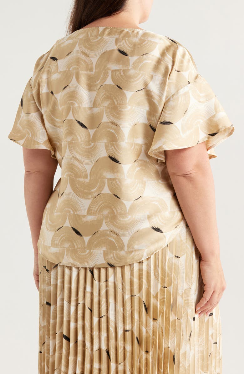 Anne Klein Flutter Sleeve Top, Alternate, color, 