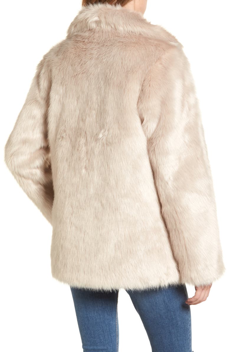 LOST INK Faux Fur Coat, Alternate, color, 
