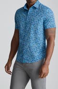 UNTUCKit Zamora Floral Short Sleeve Performance Button-Up Shirt