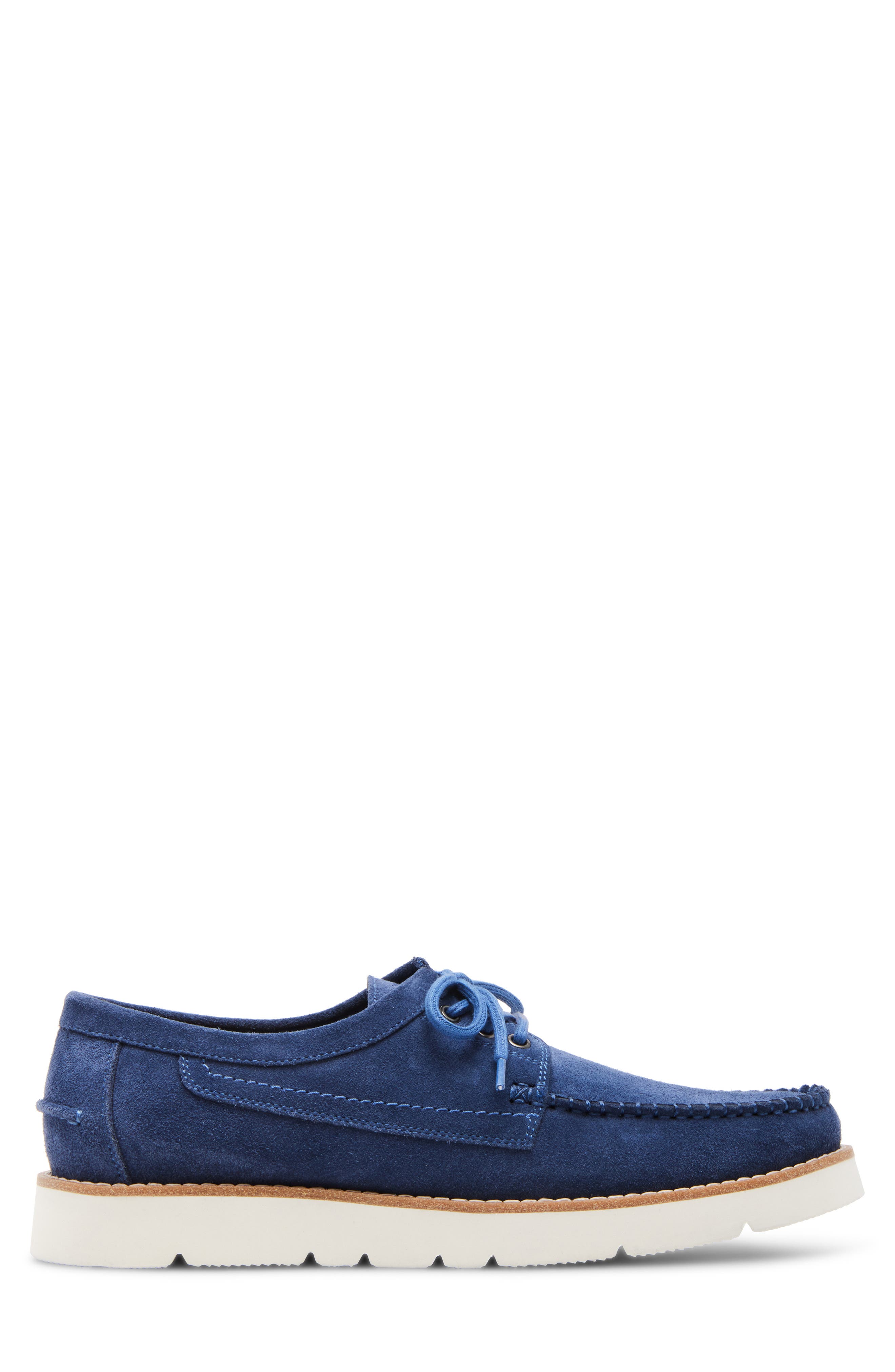 Steve Madden Kolt Moc Toe Derby, Alternate, color, Navy Suede