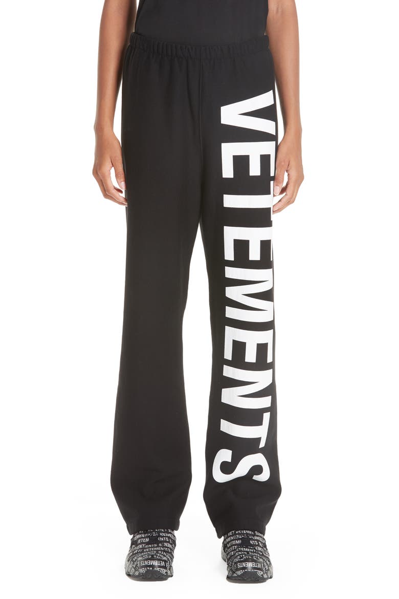Logo Sweatpants, Main, color, BLACK