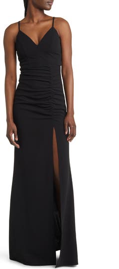 Azzaro Robe De Soirée Cocktail Sans Manches En Dentelle Florale Noire Longueur Genou Sz 38  438963