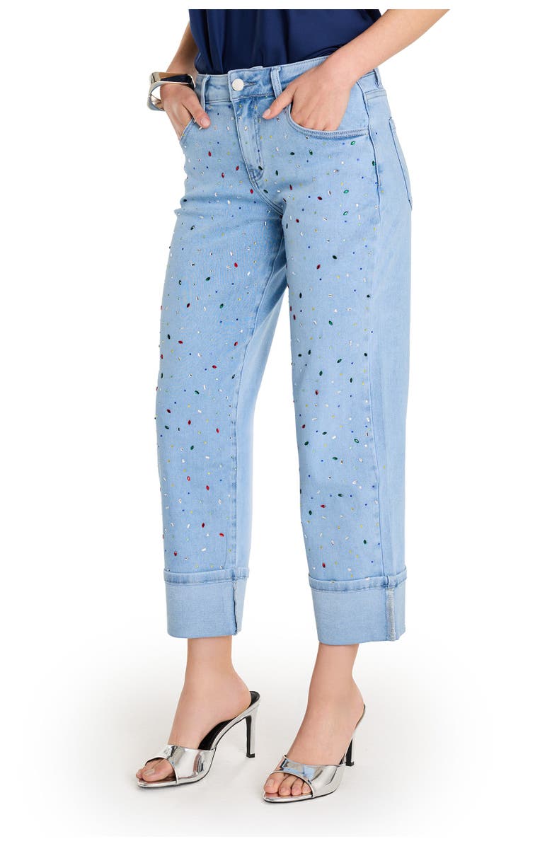 The Noli Shop Ren Cropped Cuff Jean, Alternate, color, Confetti
