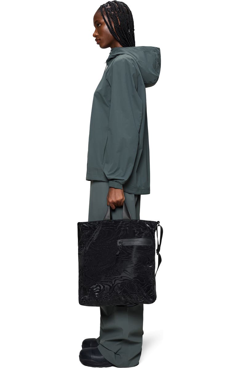 Rains Dash Waterproof Coated CanvasTote, Alternate, color, Amp