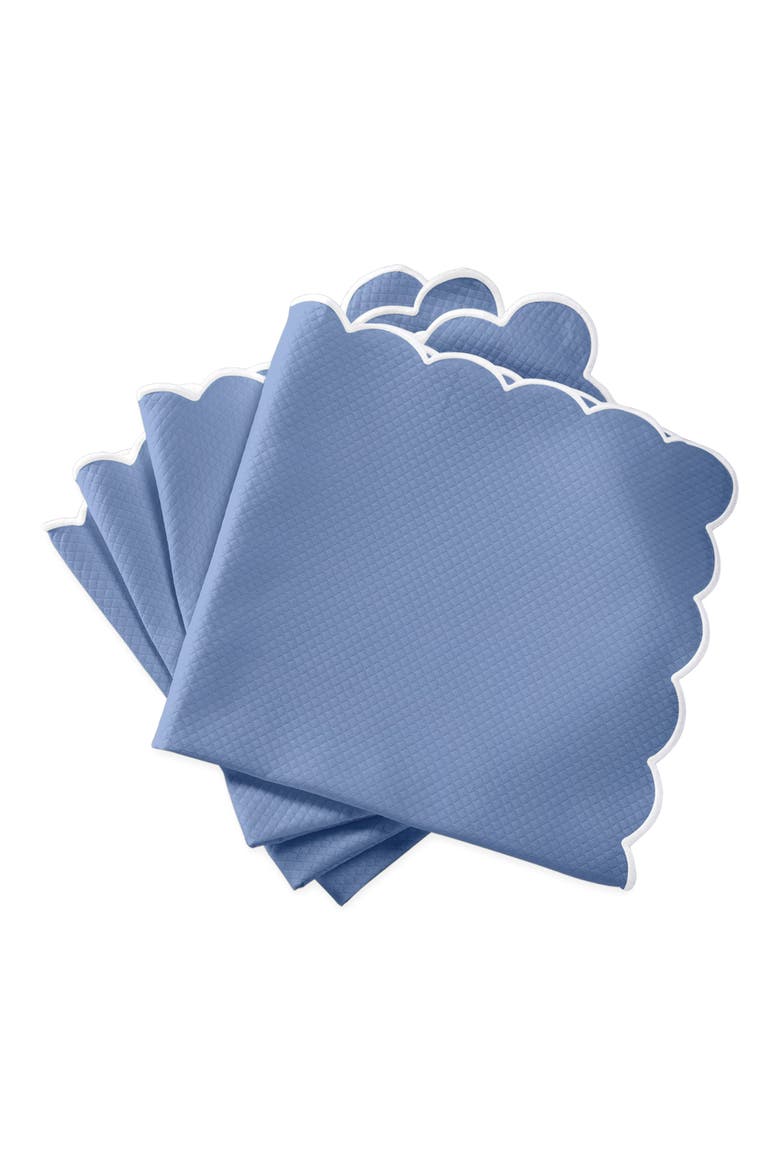 Savannah Gardens Set of 4 Napkins, Main, color, AZURE