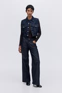 H&M Cropped Denim Waistcoat