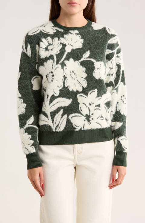 Floral Jacquard Sweater