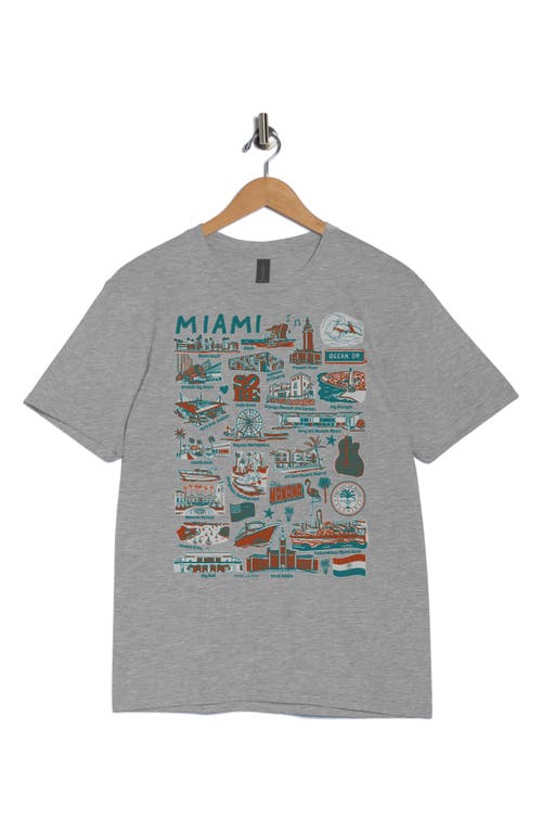 Monster Digital Miami Impressions By Vive La Fete Graphic T-shirt In Gray