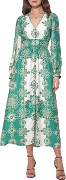 Adelyn Rae Athena Long Sleeve Maxi Dress