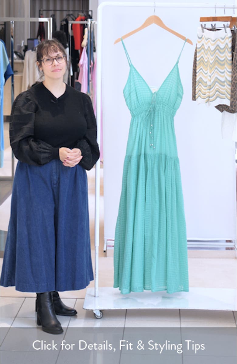 Sleeveless Tiered Cover-Up Maxi Dress, sales video thumbnail