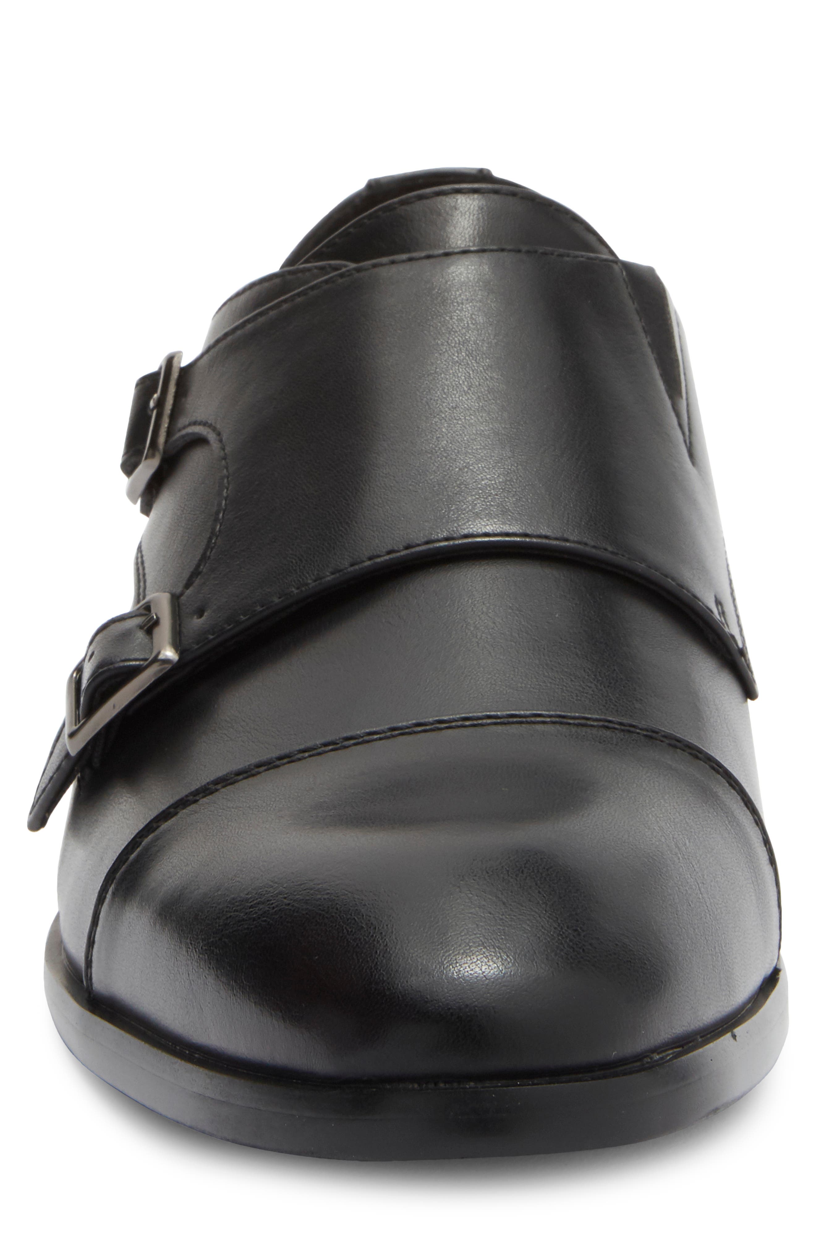 Abound Hayes Double Monk Strap Loafer, Alternate, color, Black