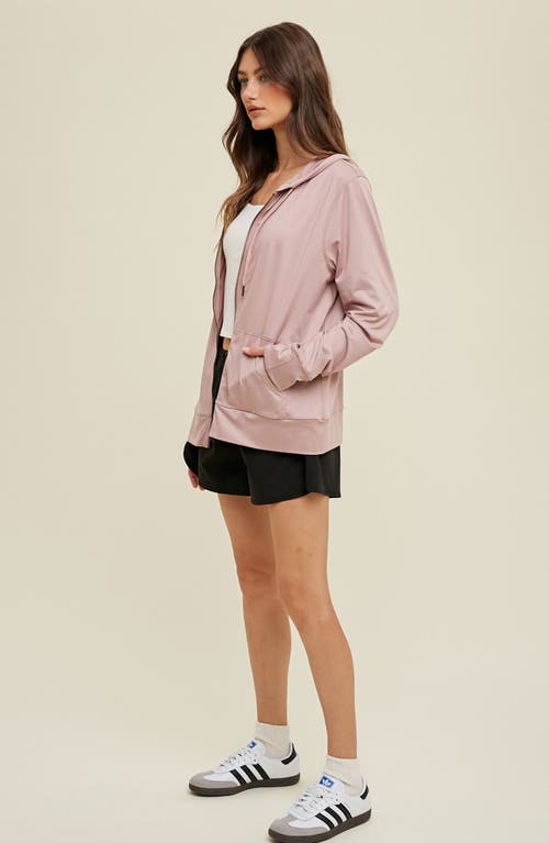 WISHLIST WISHLIST SOFT ATHLETIC ZIP HOODIE