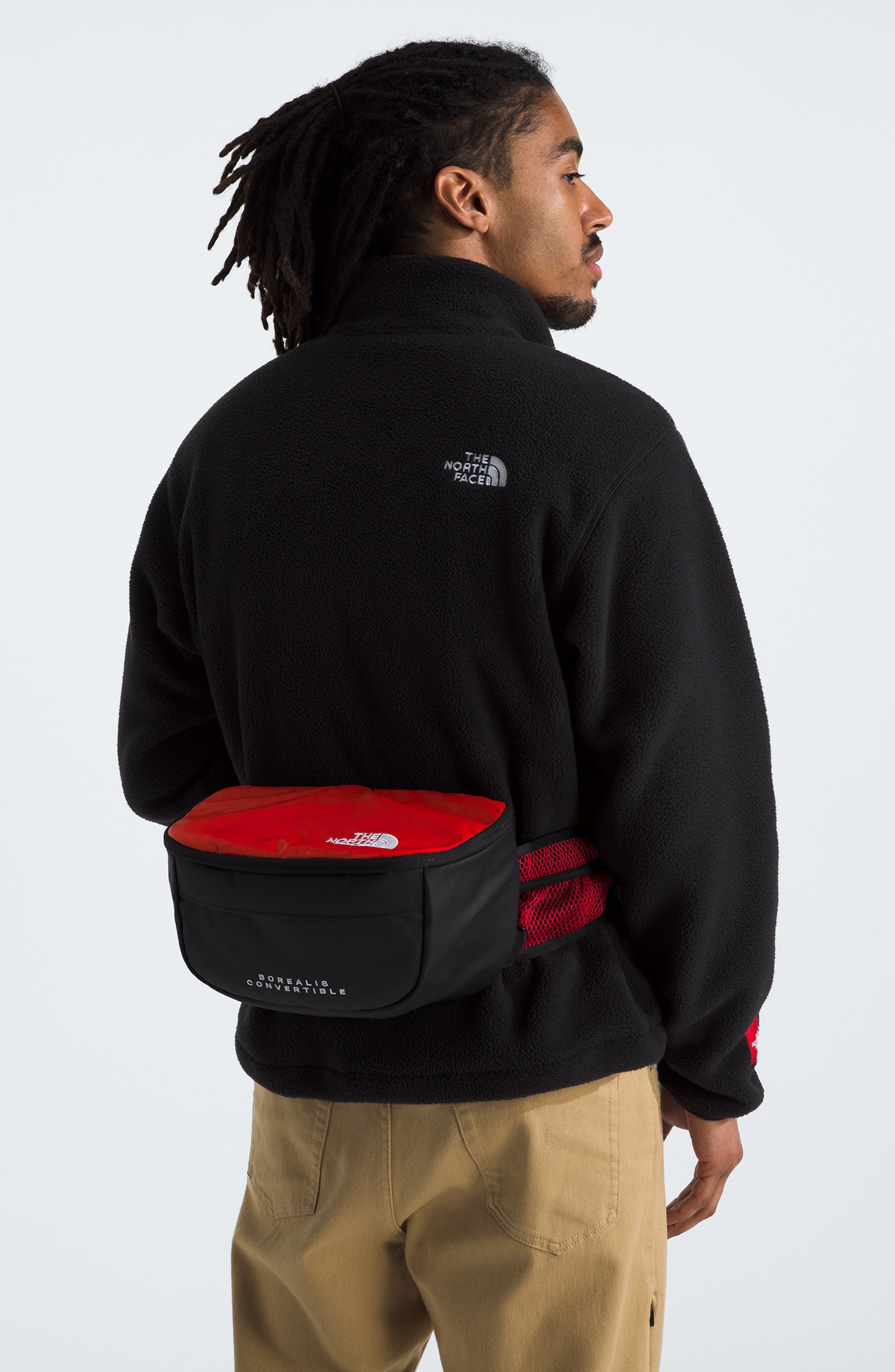 The North Face Borealis Convertible Backpack, Alternate, color, Tnf Red/ Tnf Black