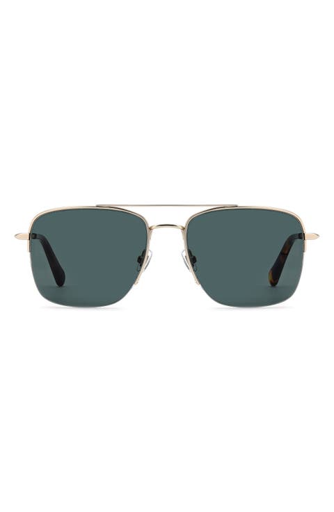57mm Rectangular Sunglasses