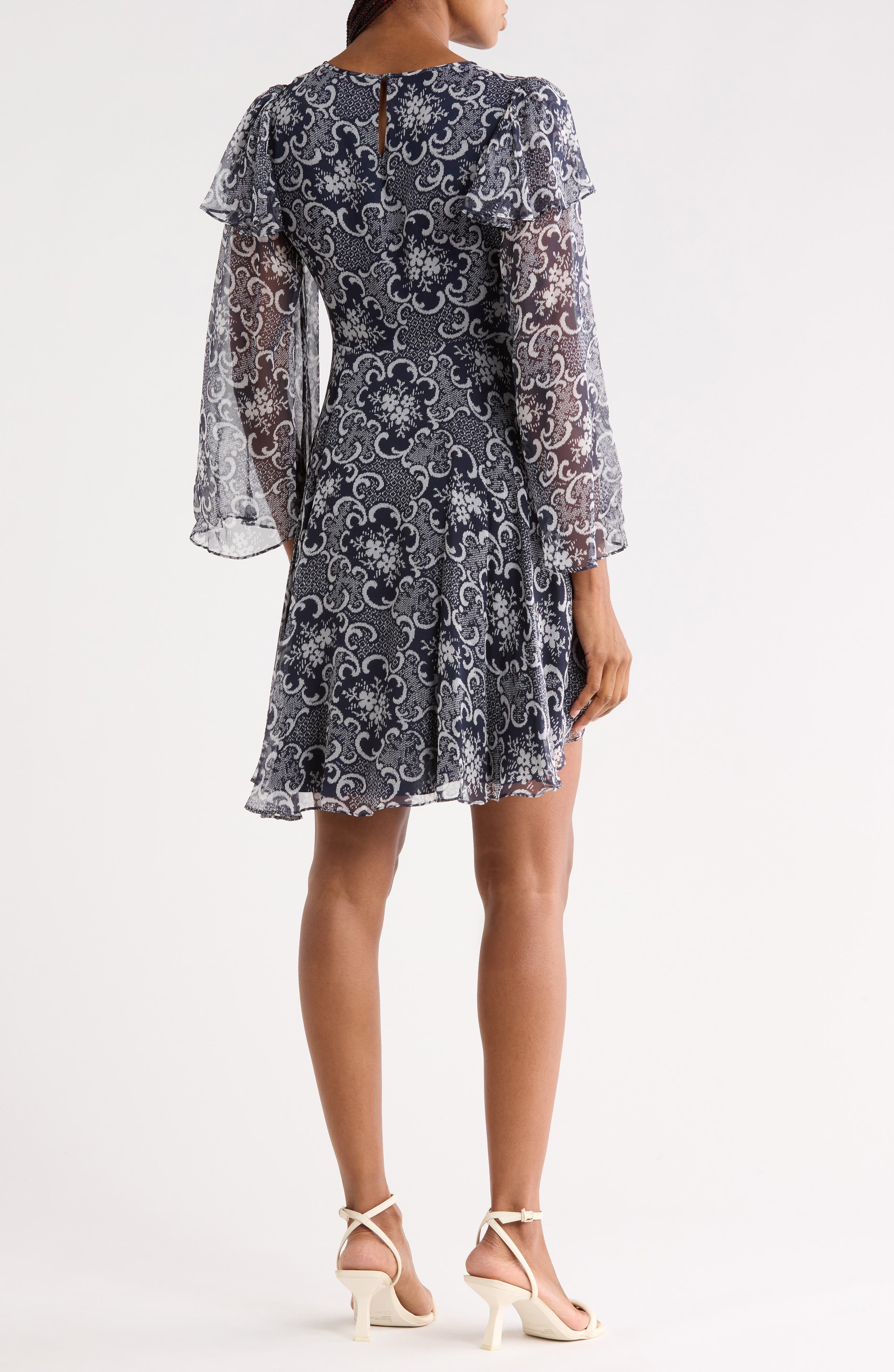 Rochelle Fleur Silk Minidress