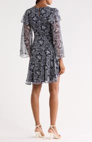 Rebecca Taylor Rochelle Fleur Silk Minidress