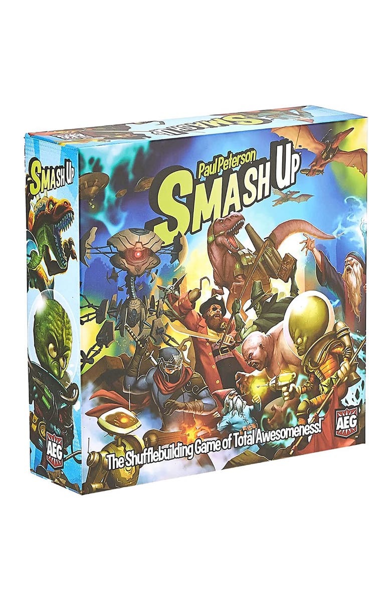 Alderac Entertainment Group (AEG) Smash Up Base Game, Shufflebuilding Card Game Ages 12+, Main, color, Multicolored