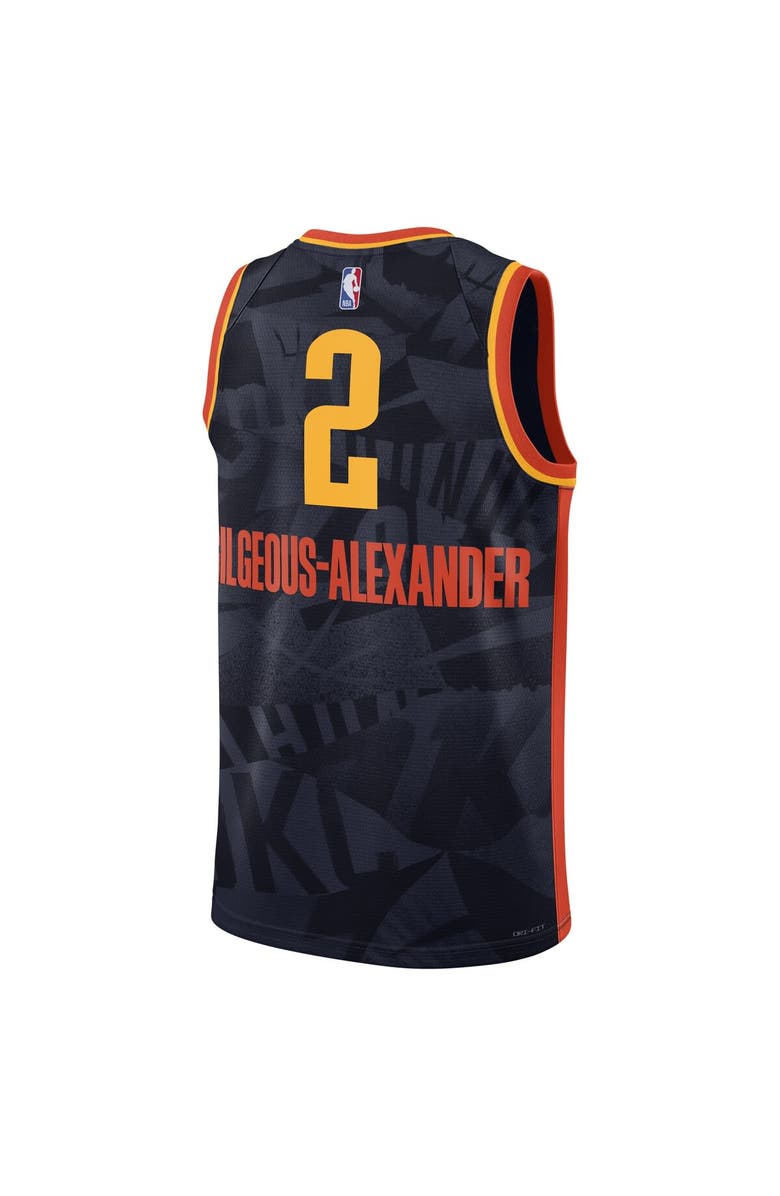 Nike Unisex Nike Shai Gilgeous-Alexander Navy Oklahoma City Thunder 2023/24 Swingman Jersey - City Edition, Alternate, color, 